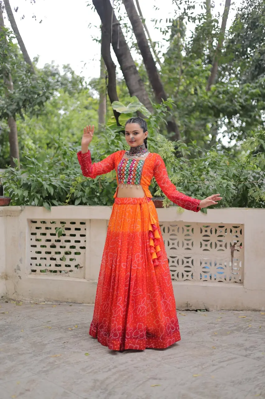 Navratri bandhani chaniya choli 