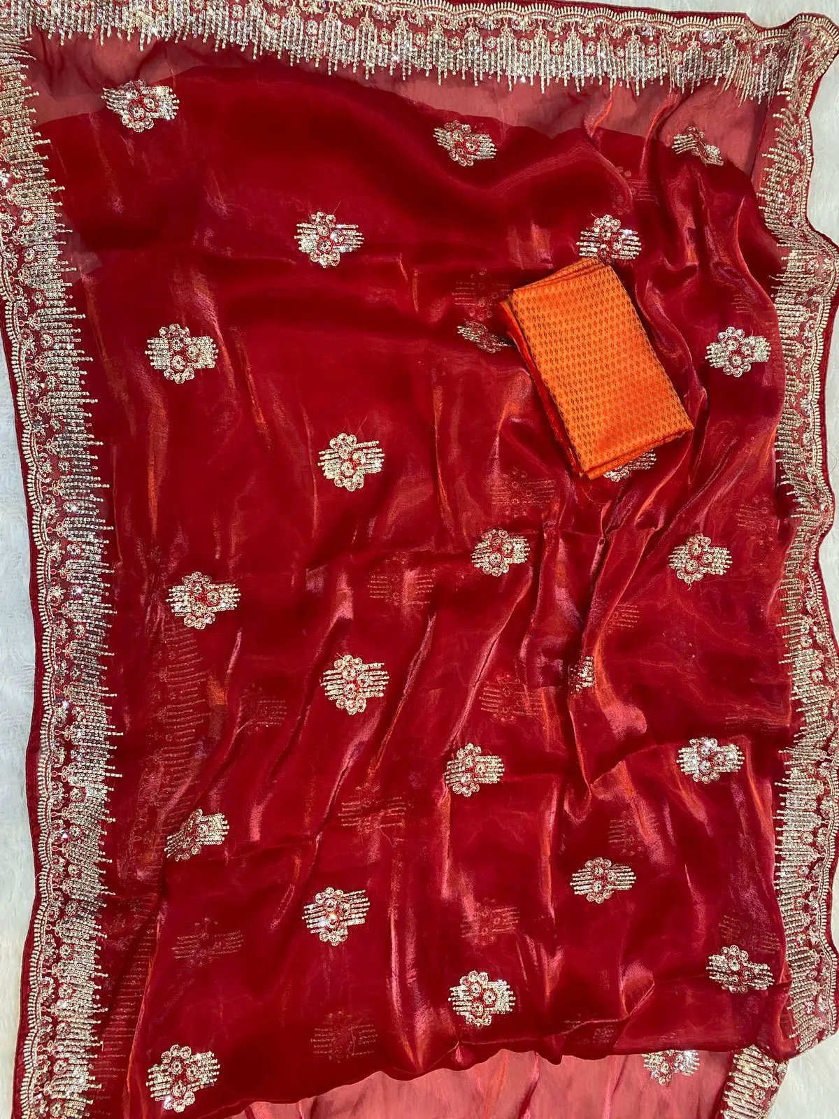 Designer karwachauth special saree