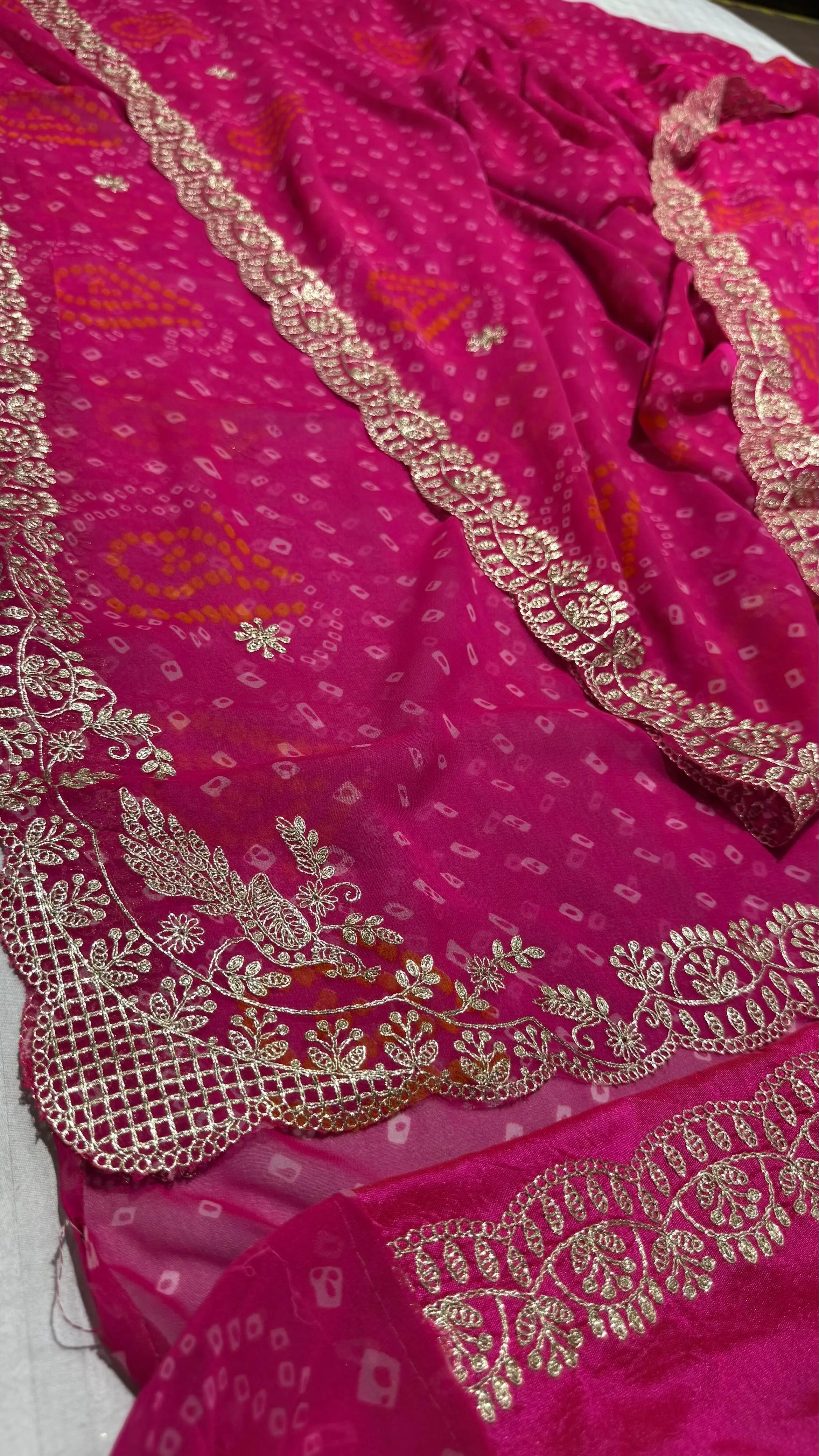 Beautiful bandhini saree