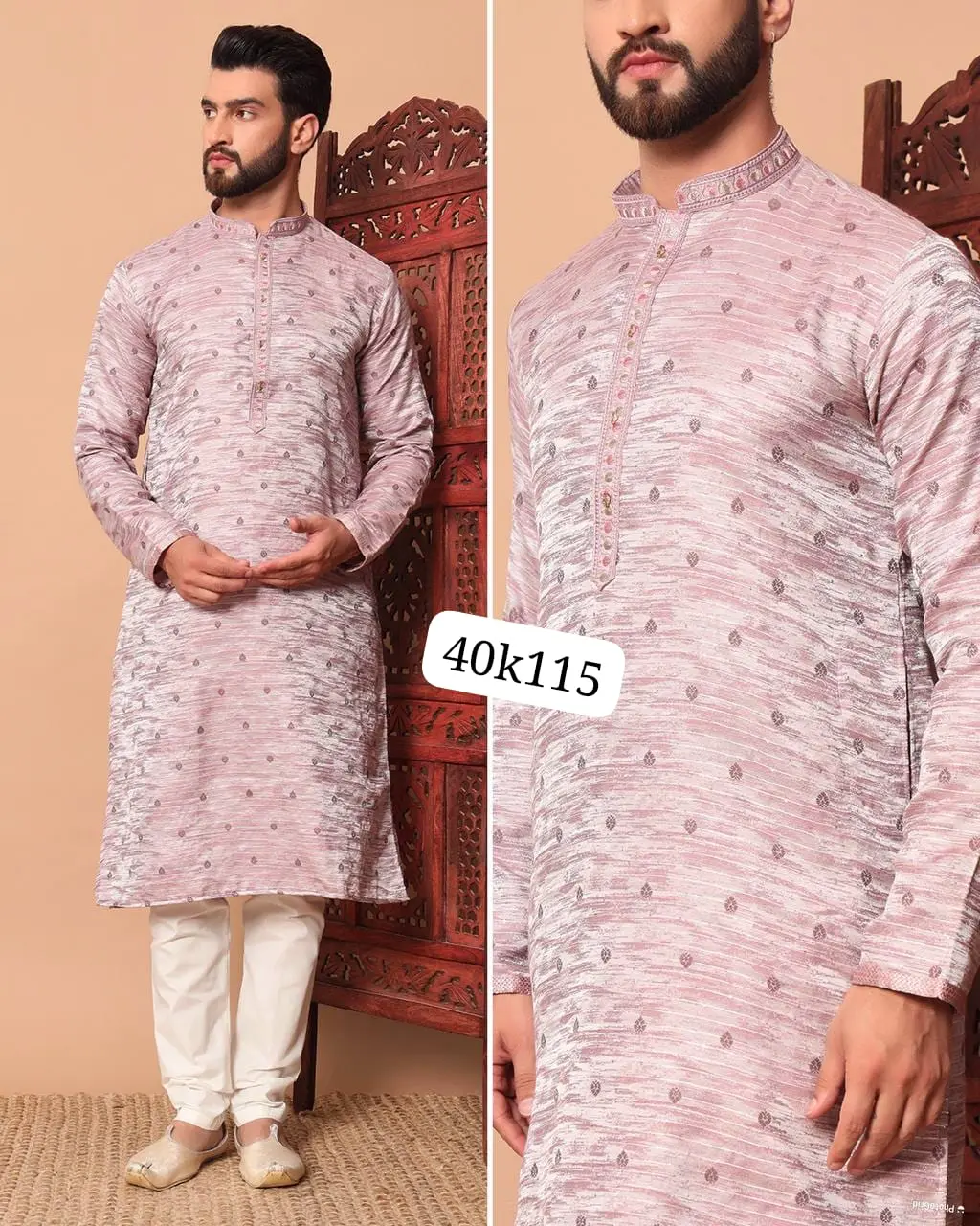 Men jaquard kurta pajama
